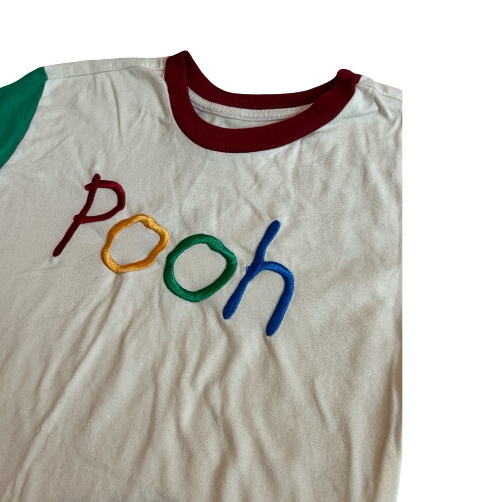 Disney Our Universe Winnie the Pooh Colorblock Ringer Tee Shirt Small